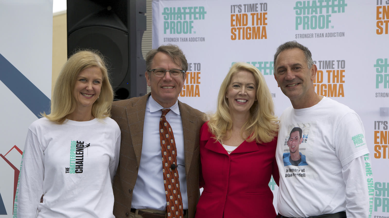 Gary Mendell, right, at a Shatterproof event in Washington, 2015
